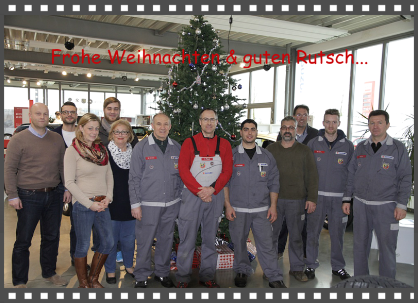 Ihr Autohaus Pietsch-Team aus Walldorf wünscht Ihnen frohe Weihnachten & einen guten Rutsch ins neue Jahr 2015!